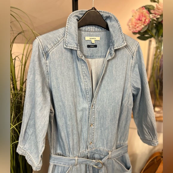 Garcia denim belted jumpsuit 100% cotton - Picture 7 of 7